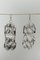 Silver Ribbon Earrings by Liisa Vitali, 1968, Set of 2 1