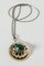 Silver and Malachite Pendant by Theresia Hvorslev for Alton, 1968, Image 1