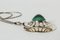 Silver and Malachite Pendant by Theresia Hvorslev for Alton, 1968, Image 4