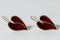 Gilded Silver and Enamel Earrings by Einar Modahl, 1950s, Set of 2 4