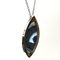 Silver Necklace with Blue Agate Stone by Marianne Berg for David Andersen, Norway, 1960s, Image 5