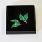 Green Enamelled Earclips by Willy Winnæss for David Andersen, Norway, 1960s, Set of 2 3