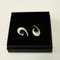 Wave-Shaped Clip on Silver Earrings from David Andersen, Norway, 1960s, Set of 2 4