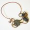 Vintage Nature Stone, Brass & Copper Necklace by Anna-Greta Eker, Norway, 1960s, Image 2