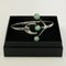 Silver Bracelet with Cabochon Cut Green Stones from Borgolia, Sweden, 1950s, Imagen 5