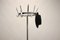 Vintage Chrome Standing Coat Rack with Cast Iron Umbrella Rack, 1950s 3