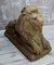 Antique Stone Recumbent Lions Garden Statues, Set of 2, Image 8