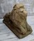 Estatuas de jardín leones reclinadas antiguas de piedra. Juego de 2, Imagen 8