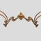 Vintage Gilt Wrought Iron Console Table attributed to Gilbert Poillerat, Image 5