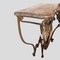 Vintage Gilt Wrought Iron Console Table attributed to Gilbert Poillerat 6