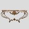 Vintage Gilt Wrought Iron Console Table attributed to Gilbert Poillerat, Image 1