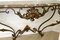 Vintage Gilt Wrought Iron Console Table Attributed to Gilbert Poillerat 3