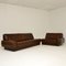 Vintage Leather Modular Sofa by de Sede, 1960s, Set of 3 1