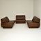 Vintage Leather Modular Sofa by de Sede, 1960s, Set of 3 2