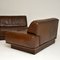 Vintage Leather Modular Sofa by de Sede, 1960s, Set of 3 11