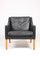 Mid-Century Danish Patinated Leather Lounge Chair by Børge Mogensen for Fredericia, 1960s, Image 3