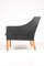 Mid-Century Danish Patinated Leather Lounge Chair by Børge Mogensen for Fredericia, 1960s, Image 4