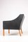 Mid-Century Danish Patinated Leather Lounge Chair by Børge Mogensen for Fredericia, 1960s, Image 5