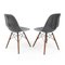 Sedia da pranzo DSW in fibra di vetro grigia di Charles & Ray Eames per Herman Miller, anni '50, Immagine 2