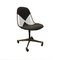 Vintage Black DKR and Dark Grey Upholstery Desk Chair by Charles & Ray Eames for Herman Miller, Image 1