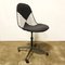 Vintage Black DKR and Dark Grey Upholstery Desk Chair by Charles & Ray Eames for Herman Miller, Image 2