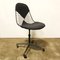 Vintage Black DKR and Dark Grey Upholstery Desk Chair by Charles & Ray Eames for Herman Miller, Imagen 2