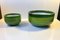 Green Palet Snack and Salad Bowls by Michael Bang for Holmegaard, 1970s, Set of 2 1