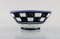 Danish Bowl in Hand-Painted Ceramic with Checkered Design 2