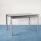 Extendable Aluminum and Black Tempered Glass Dining Table, 1990s 2