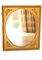 Espejo barroco redondo de escayola y gesso dorado, Imagen 3