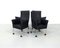 Black Leather Chaplin Chairs by Gerard van den Berg for Montis, 1980s, Set of 2 10