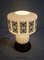 Vintage Teak and White Glass Table Lamp with Black Decor, 1970s, Image 6