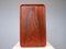 Solid Teak Tray from Karl Holmberg AB Sweden, 1950s 2