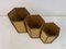 Rattan and Bamboo Planters, 1970s, Set of 3 2