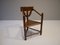 Mid-Century Swedish Carved Monk Chair, 1950s, Image 2