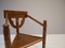 Mid-Century Swedish Carved Monk Chair, 1950s 8