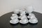 White Round Alföldi Szaturnusz Coffee Set by Horváth László & Ambrus Éva for Alföldi Porcelángyár, 1970s, Set of 17 9