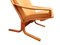 Leather Siesta Lounge Chair and Ottoman Set by Ingmar Relling for Westnofa, 1960s 4