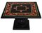 Black Coffee Table with Inlaid Slate Top, Lacquered Wood Base & Handmade Scagliola Art by Cupioli 3