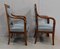 Set of Antique Directoire Light Walnut Lounge Chairs 17