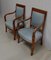 Antique Directoire Light Walnut Lounge Chairs, Set of 2, Image 3
