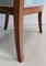 Set of Antique Directoire Light Walnut Lounge Chairs 16