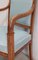 Set of Antique Directoire Light Walnut Lounge Chairs 9