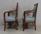 Antique Directoire Light Walnut Lounge Chairs, Set of 2, Image 18