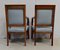 Antique Directoire Light Walnut Lounge Chairs, Set of 2, Image 20
