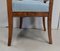 Set of Antique Directoire Light Walnut Lounge Chairs 19