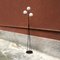 Vintage Italian Metal, Brass Rod, and Opaline Glass Floor Lamp, 1950s 2