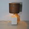 Travertine Marble Table Lamp, 1970s 9