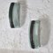 Ground Satin Crystal Sconces in the Style of Fontana Arte, 1960s, Set of 2, Image 1