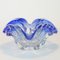 Cenicero de cristal de Murano azul, años 50, Imagen 3